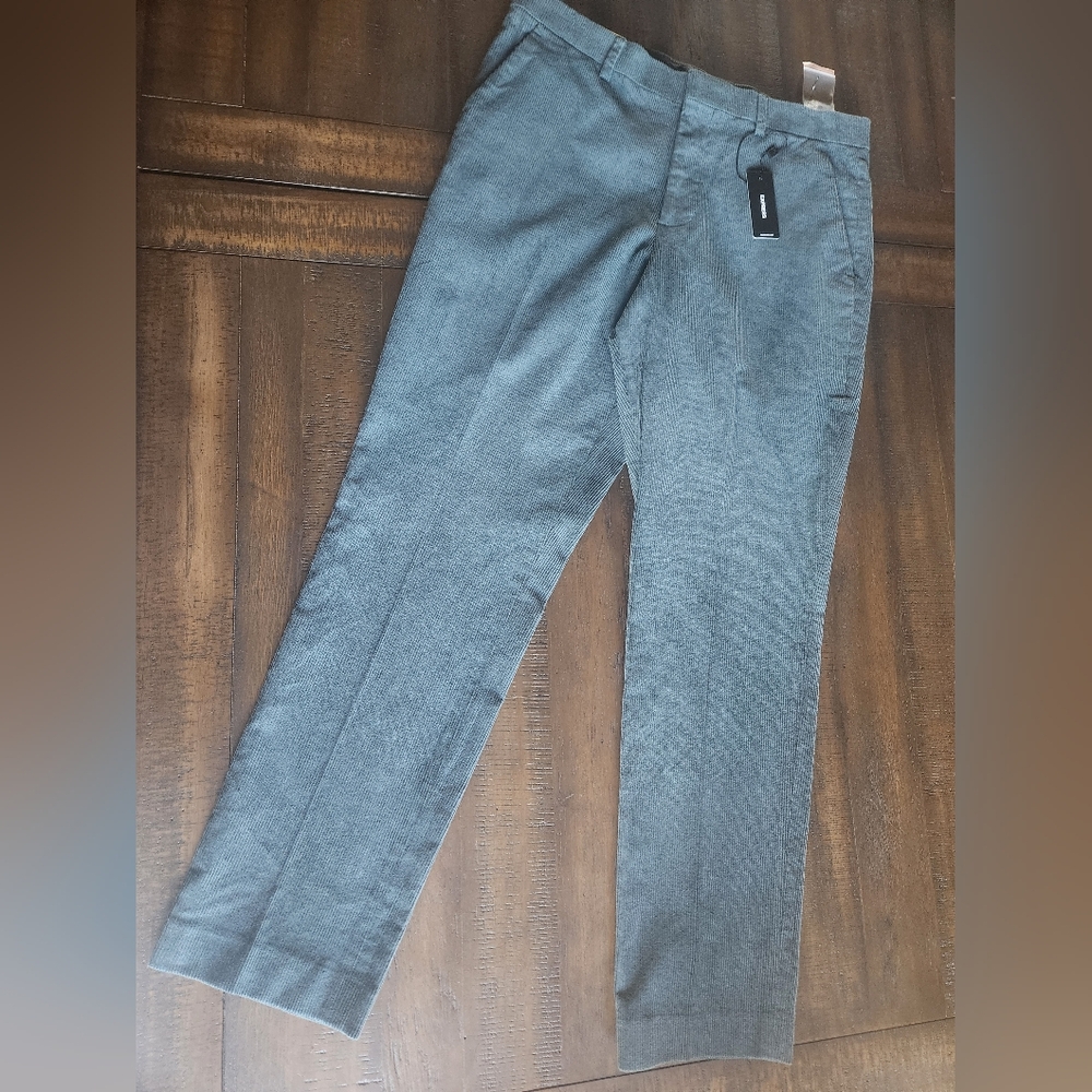 NWT Express Teal Corduroy Dress Pants for Men 32X32